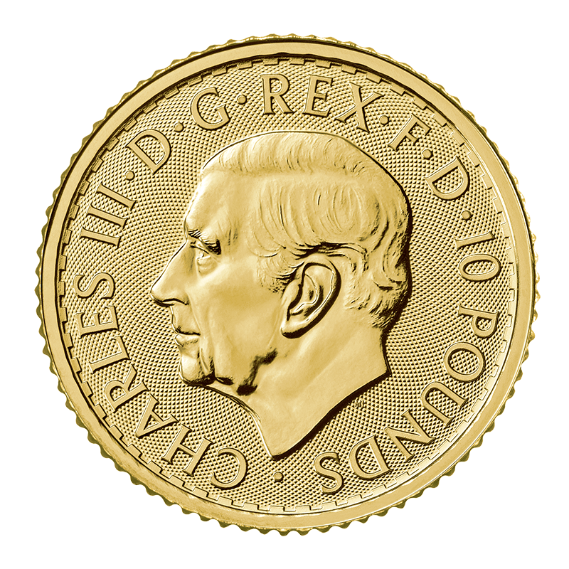 Image pour Pièce d’or Britannia de 1/10 oz à l’effigie du roi Charles (2023) à partir de Métaux précieux TD